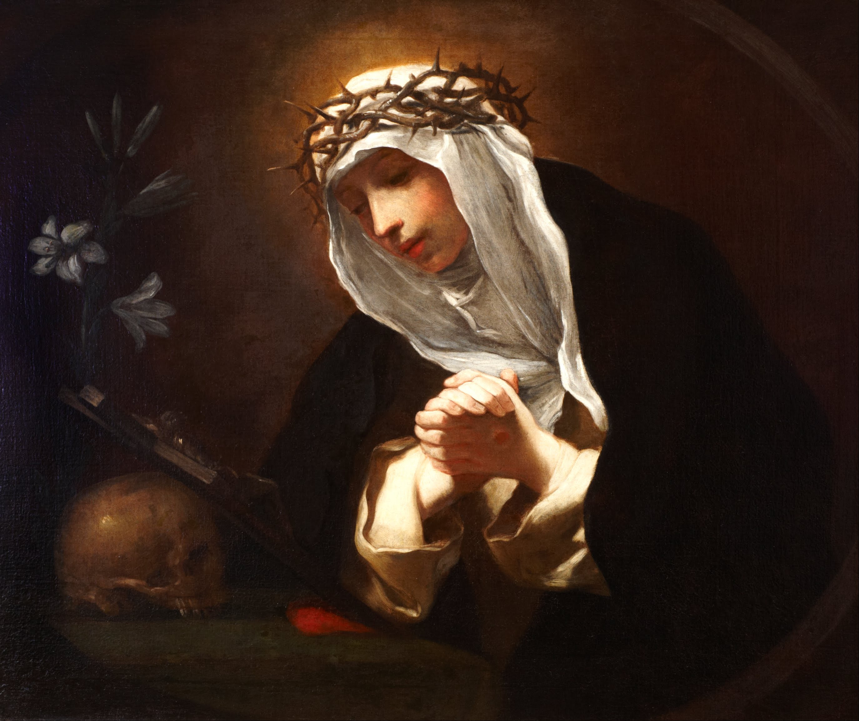 Baldassare Franceschini, Saint Catherine of Siena, 17th century. Dulwich Picture Gallery